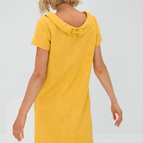 ALINA - SOFT LINEN DRESS WITH POCKETS